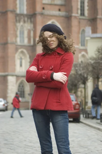 Teenage girl in Poland Stock Picture