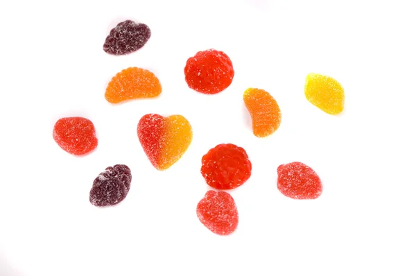 Сладкие конфеты, разноцветные конфеты — стоковое фото