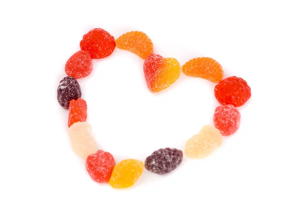 Sladké bonbony, barevné želé bonbóny — Stock fotografie