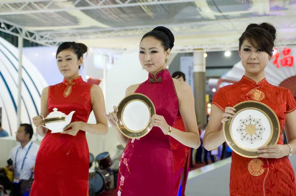 Культурная выставка в Китае - Китайская керамика — стоковое фото