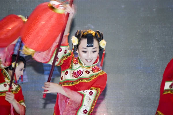 Culture chinoise - danseurs du Shanxi — Photo