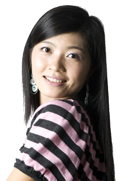 Menina chinesa sorridente - retrato — Fotografia de Stock