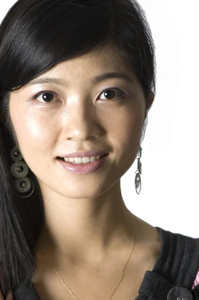 Menina chinesa sorridente - retrato — Fotografia de Stock