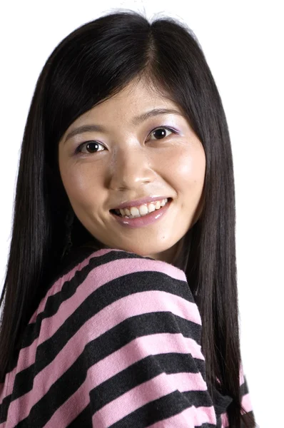 Menina chinesa sorridente - retrato — Fotografia de Stock