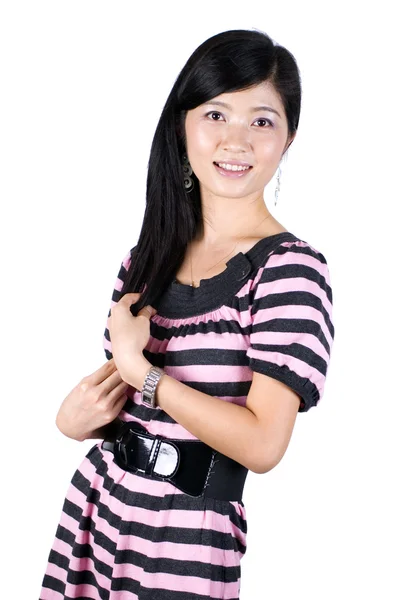 Модная, симпатичная азиатская девушка — стоковое фото