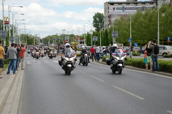 Super rally - Harley motor parade — Stock Photo, Image