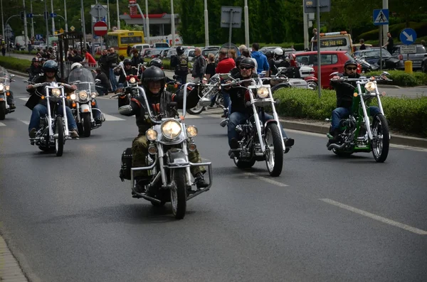 Super rally - Harley motor parade — Stock Photo, Image