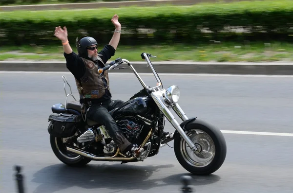 Harley-Davidson motorcyclist — Stock Photo, Image