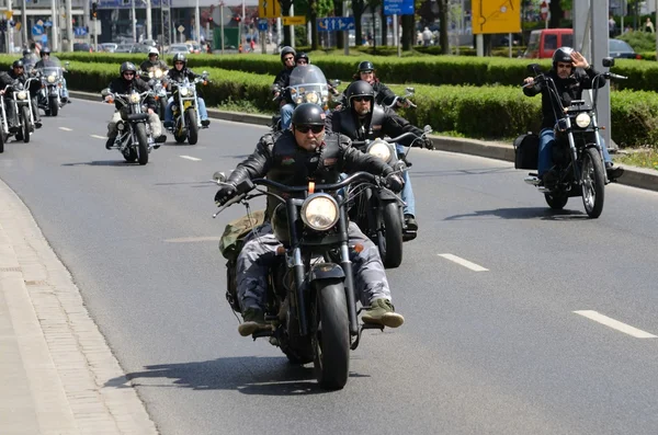 Super rally - Harley motor parade — Stock Photo, Image