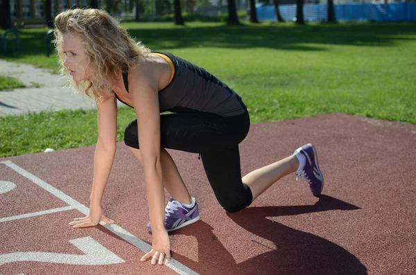 Corridore femminile — Foto Stock