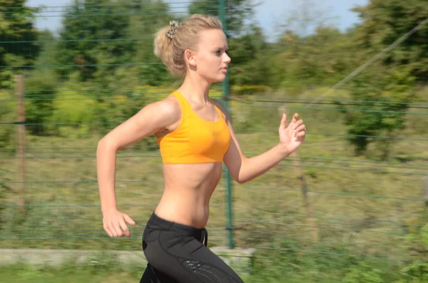 Corridore femminile — Foto Stock