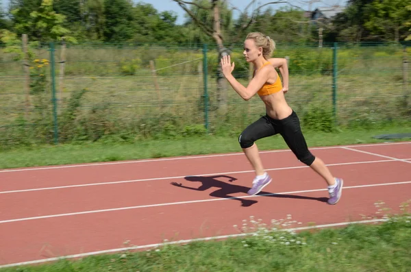 Corridore femminile — Foto Stock