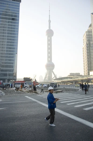 Travailleurs à Shanghai, EXPO 2010 — Photo