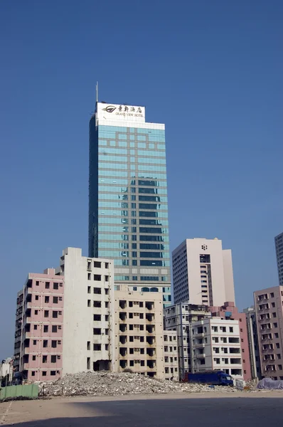 Demolição na cidade chinesa — Fotografia de Stock