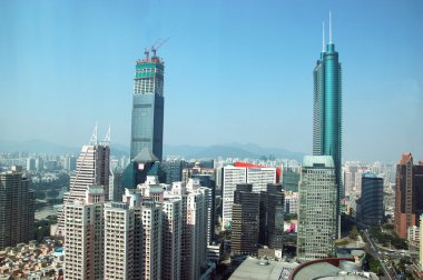 Shenzhen cityscape, China clipart