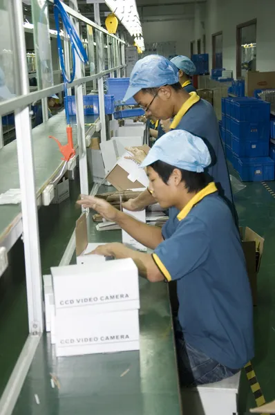 Китайский завод камер видеонаблюдения — стоковое фото