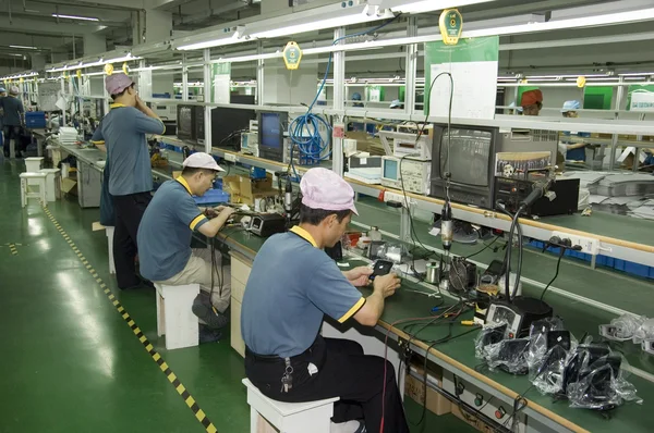Китайский завод камер видеонаблюдения — стоковое фото