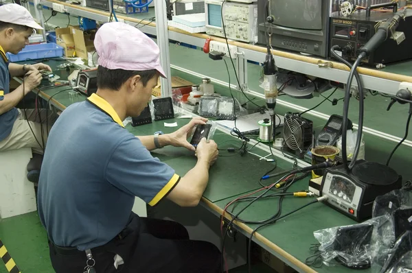 Chinese factory for CCTV camera — Stock Photo, Image