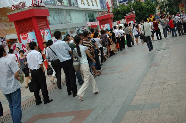 Città sovrappopolata in Cina — Foto Stock