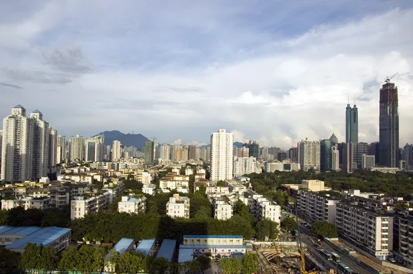 Paysage urbain de Shenzhen, district de Luohu — Photo