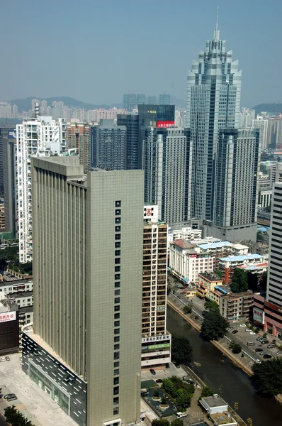 Panoráma města Shenzhen, Čína — Stock fotografie