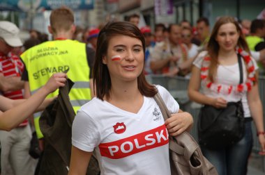 euro2012 - Lehçe kız Ulusal t-shirt