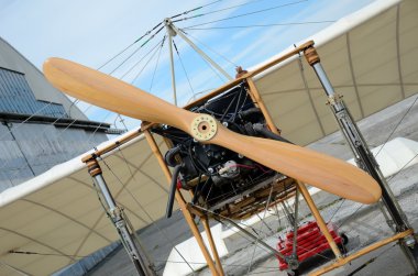 Air show - Bleriot plane replica clipart