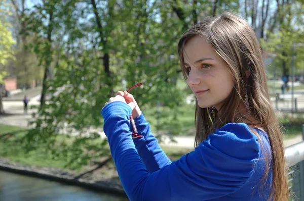 Sweet teenager in Poland — Stock Photo, Image