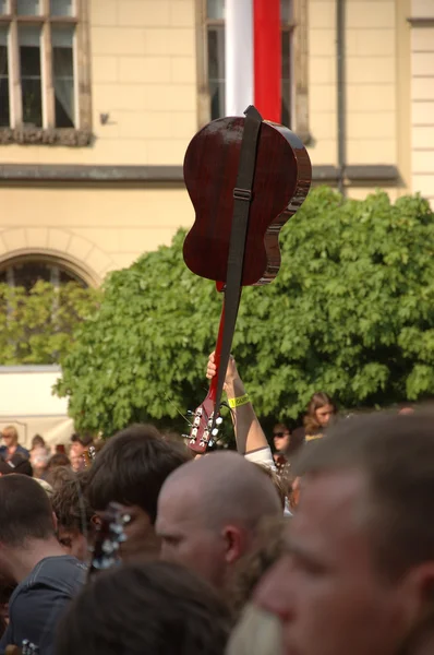 Gitarrer världen guinness registrera — Stockfoto