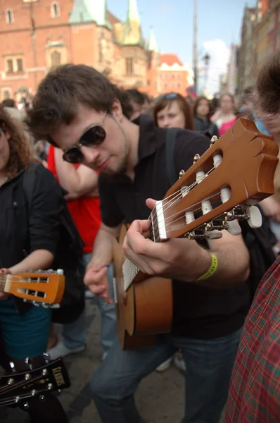 Gitara światowy rekord Guinnessa — Zdjęcie stockowe