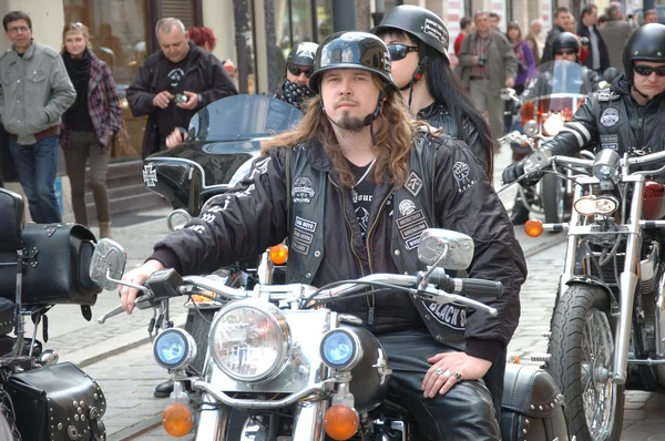 Motorcykel rally i wroclaw, Polen — Stockfoto