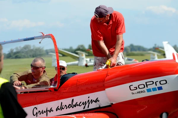 Air show - acrobatic plane — Stock Fotó