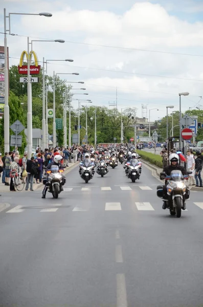 Super rally - Harley motor parade — Stock Photo, Image