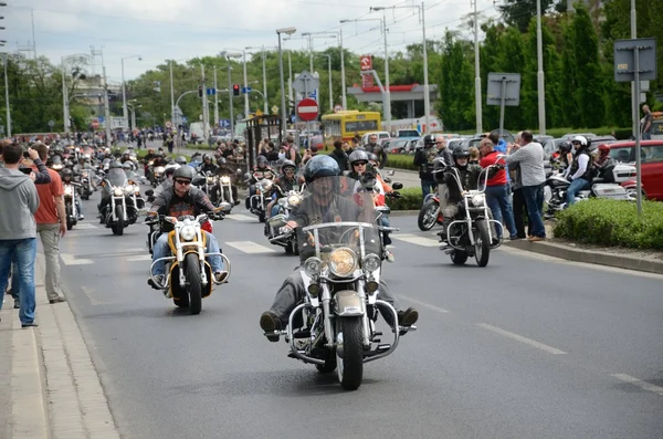 Super rally - Harley motor parade — Stock Photo, Image