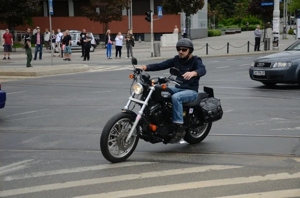 Harley-Davidson motociclista — Fotografia de Stock
