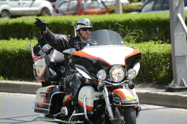 Harley-Davidson motociclista — Fotografia de Stock