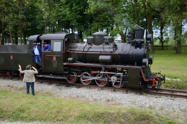 Ferrocarril de vía estrecha en Polonia — Foto de Stock