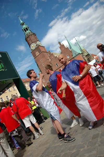 Euro2012 - Fans de la República Checa — Foto de Stock