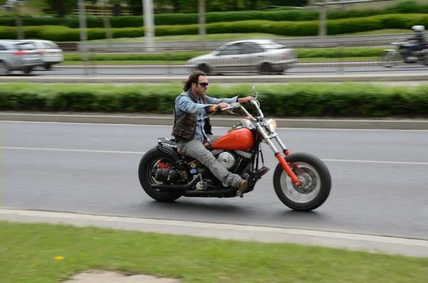 Harley-Davidson-Motorradfahrer — Stockfoto