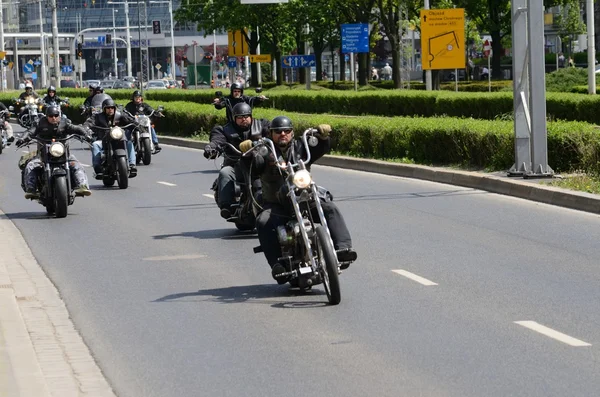 Super rally - Harley motor parade — Stock Photo, Image