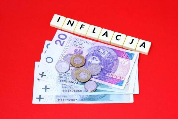 Inflation Polen Immer Teureres Leben Ende 2021 — Stockfoto