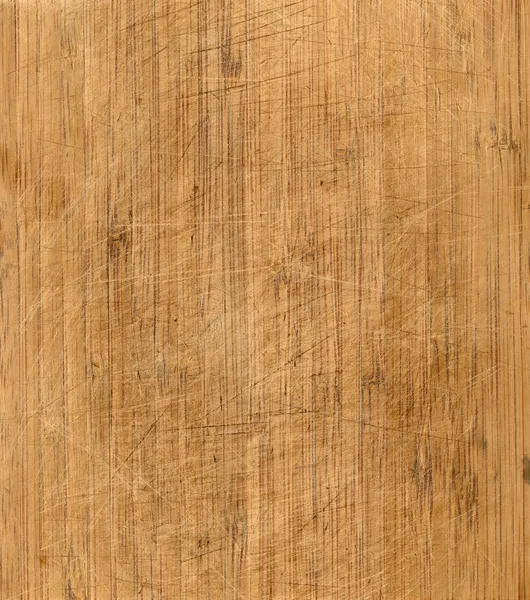 Tábua de corte de bambu usada — Fotografia de Stock
