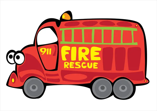 Cartone animato vettore rosso pista di fuoco isolato su sfondo bianco — Vettoriale Stock