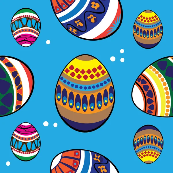 Vector seamless easter eggs pattern — Stock Vector