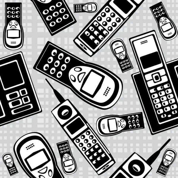 Wektor wzór starych telefonów komórkowych — Wektor stockowy