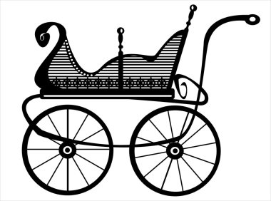 beyaz zemin üzerine Retro adamcağız vektör