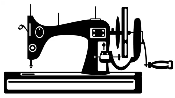Διάνυσμα ράβοντας μηχανή σε λευκό φόντο — Stockový vektor