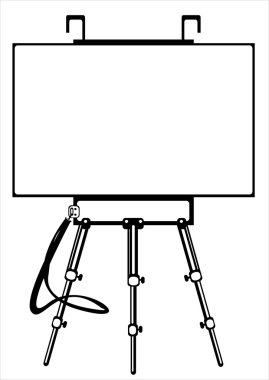 Sanatçının sketchbook beyaz arka plan üzerinde