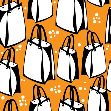 Kusursuz desenli alışveriş poşetleri.