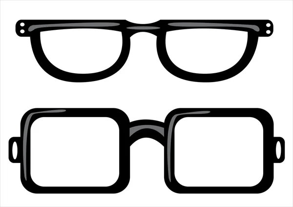 Retro glasögon isolerad på vit bakgrund — Stock vektor